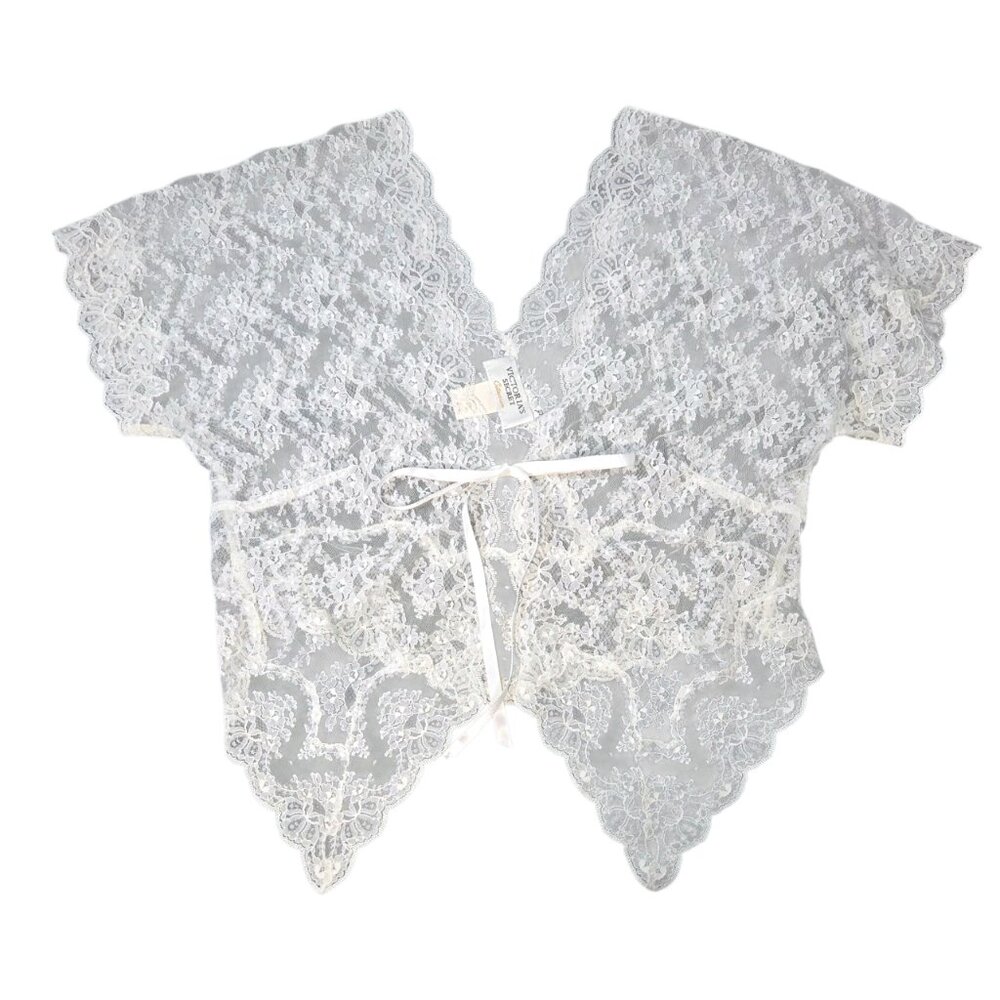 Victoria's Secret Vintage Y2K White Lace Top